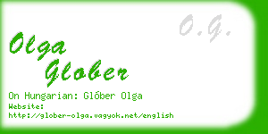 olga glober business card